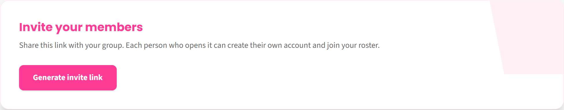 Before generating a link